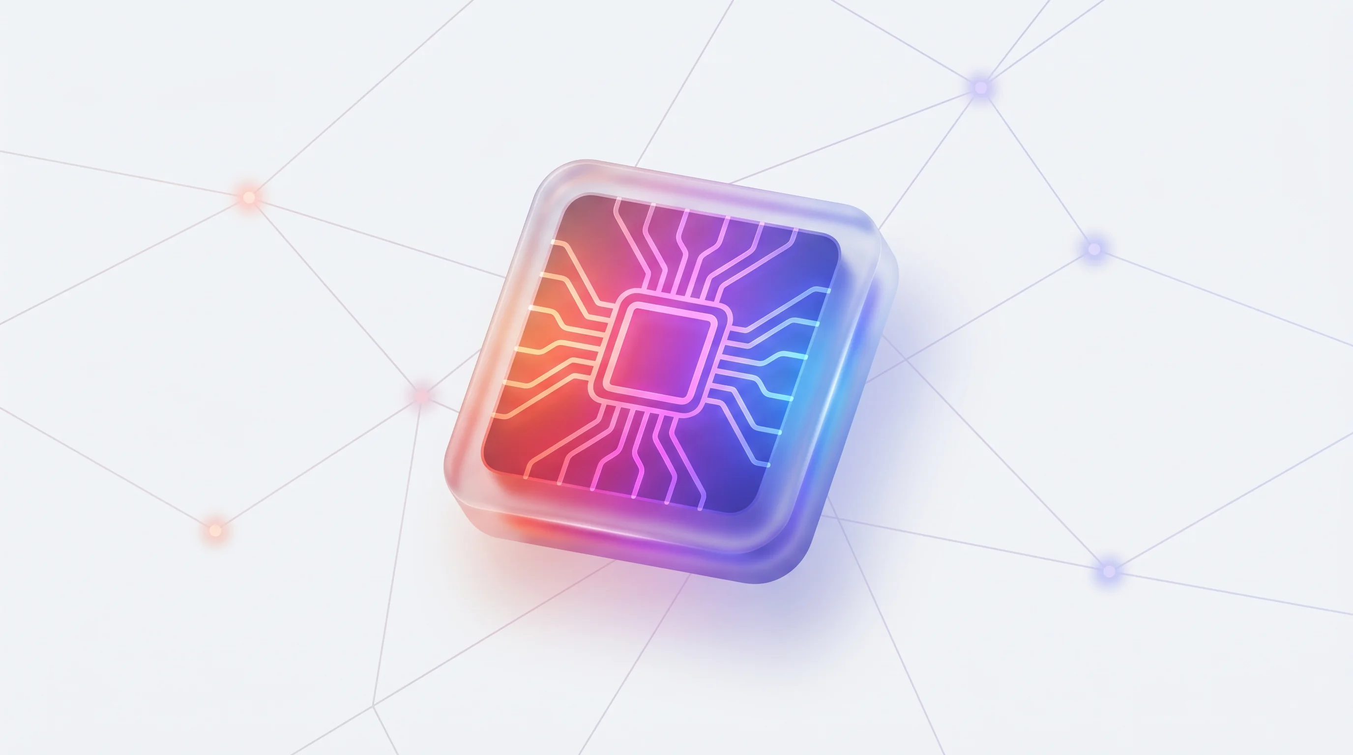Kit Digital IA 2026 — Modern office workspace with glowing digital neural network nodes, clean aesthetic, professional lighting, high-tech business environment.
