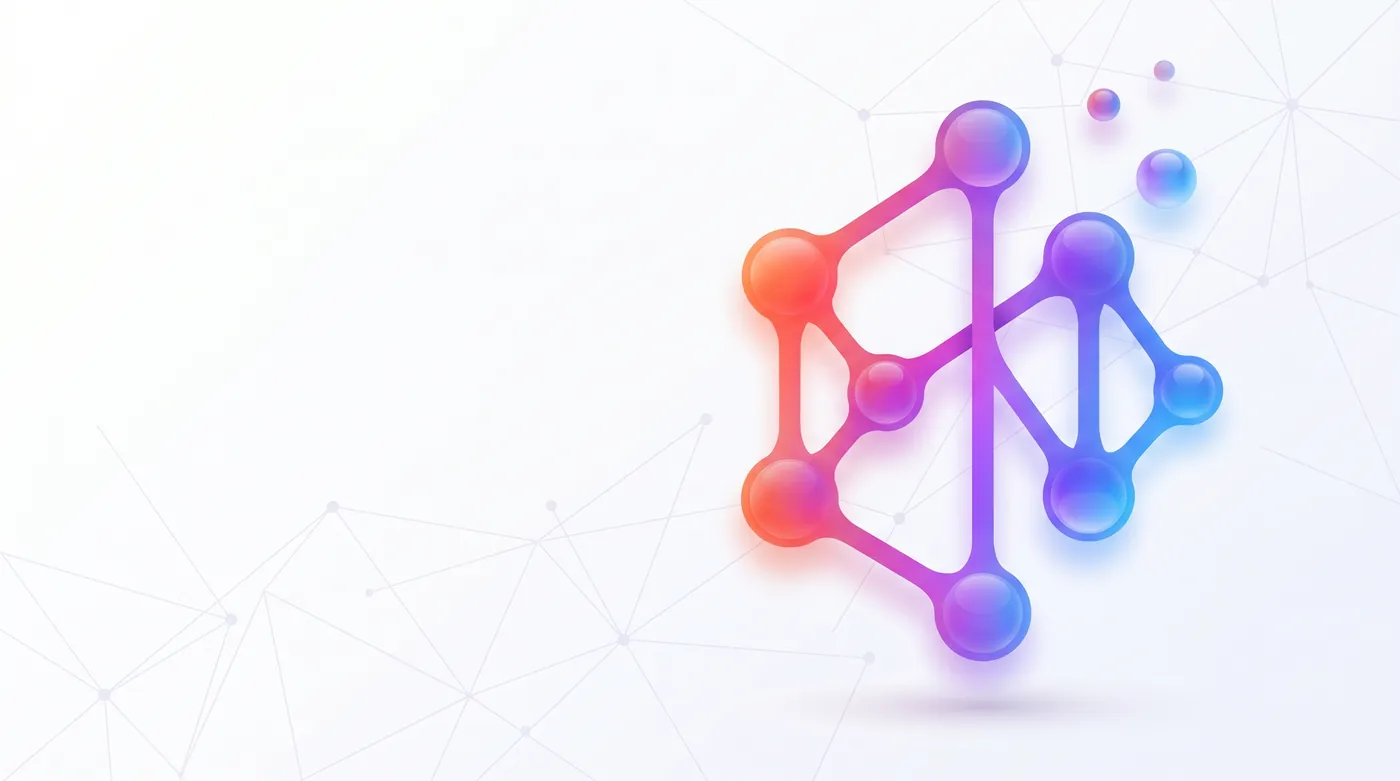 integración de ia en saas vertical — Connected nodes and pipelines as glass-gradient shapes forming a vertical structure in a dark studio, cinematic lighting.