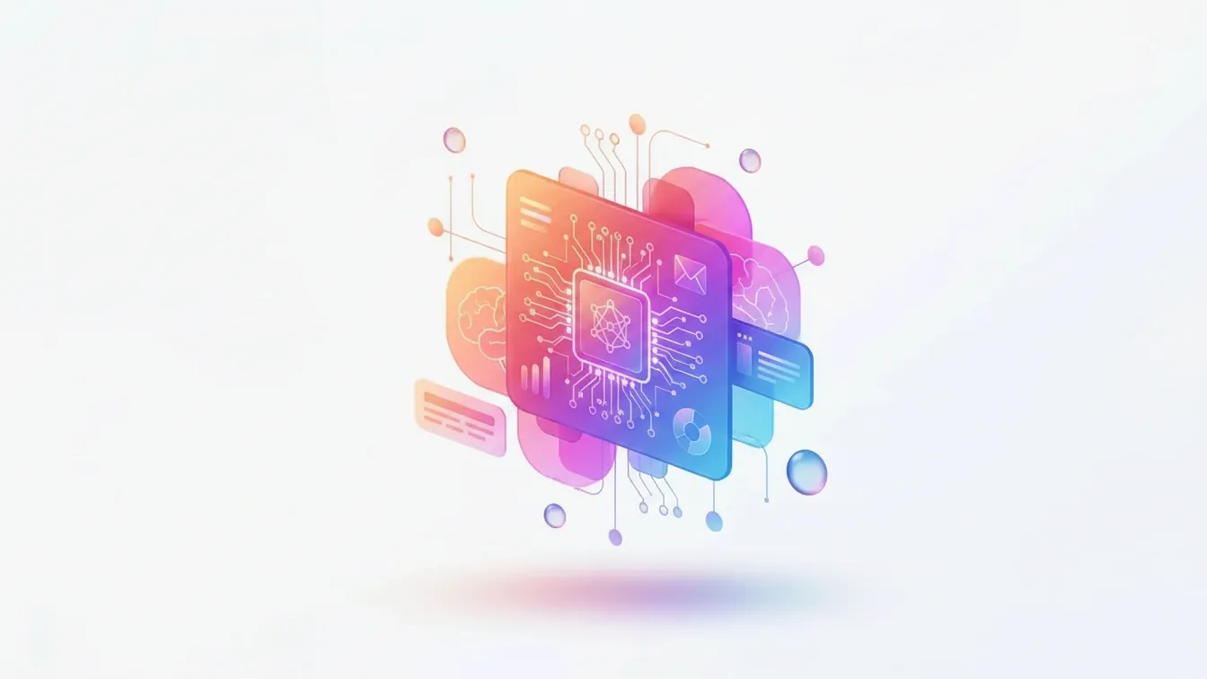 chatbot puede tomar decisiones — Bright office desk with process maps, connected screens, and handwritten decision notes, soft morning light, calm focused atmosphere, subtle reflections.
